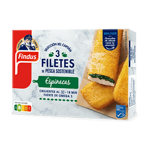 Filetes de pescado con espinacas