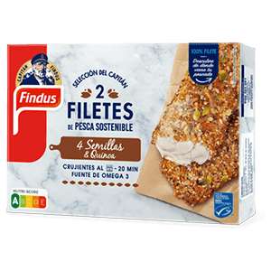 Filetes de pescado con cereales