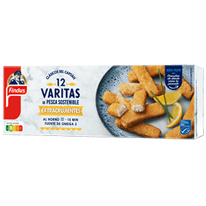 Varitas extracrujientes de pescado