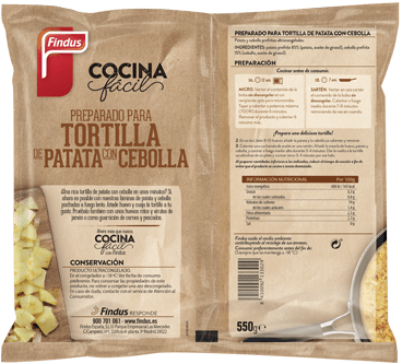 Preparado para tortilla de patata y cebolla Findus