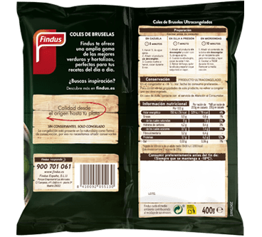 Coles de bruselas Findus