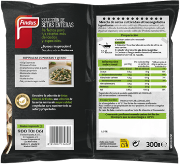 Selección setas enteras Findus