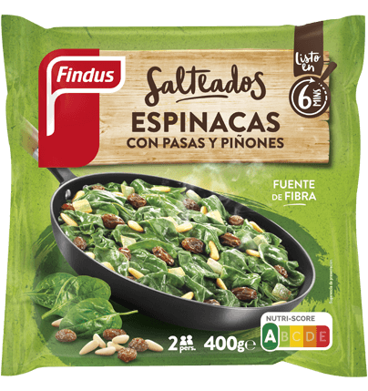 Espinacas pasas y piñones Findus