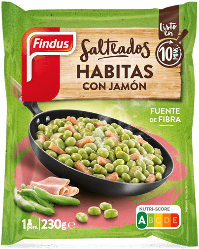 Habitas baby con jamón Findus