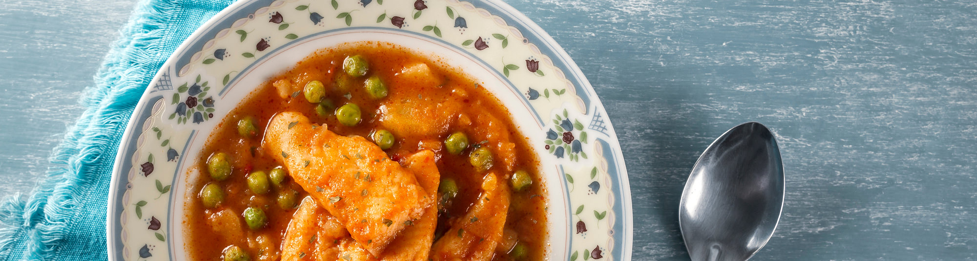 Receta de sepia con guisantes y patatas
