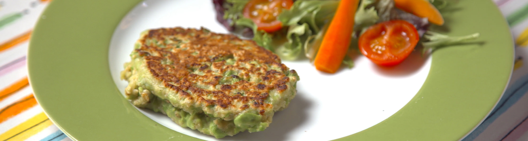 Receta de hamburguesa de guisantes vegetariana