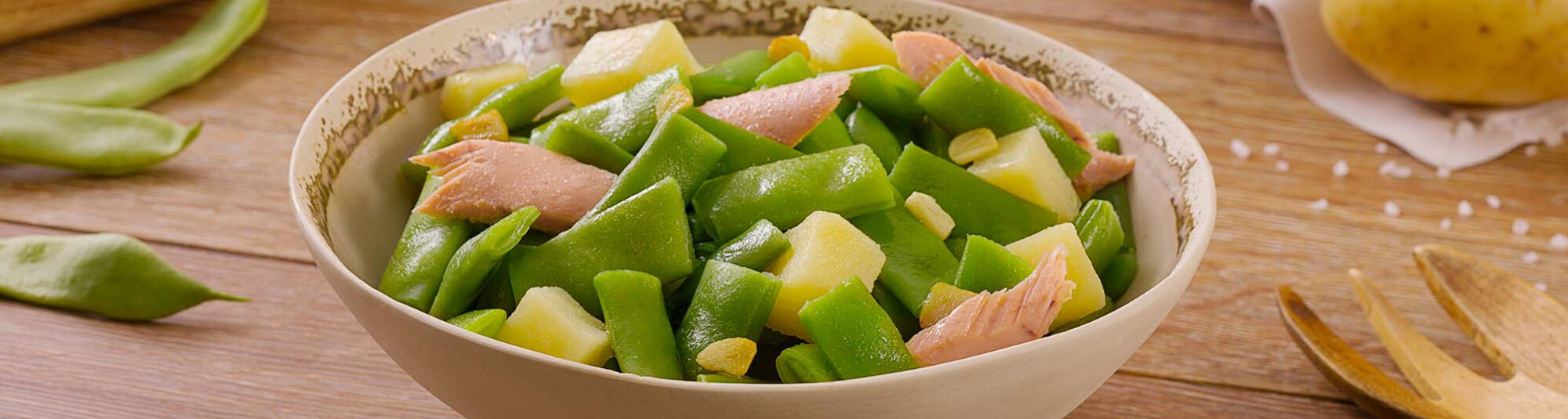 Judías Verdes con Atún y Patatas