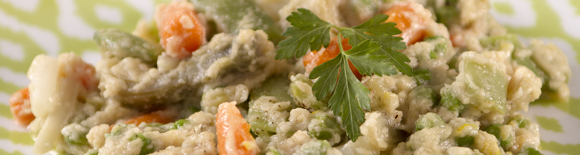 Receta de menestra de verduras en salsa de almendras