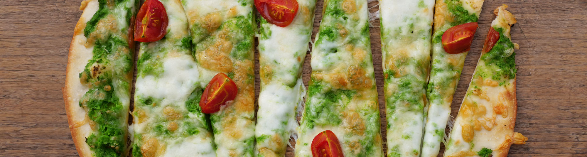 Receta de pizza con guisantes