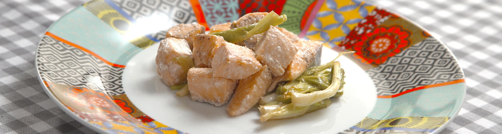 Salmon con ajo y perejil