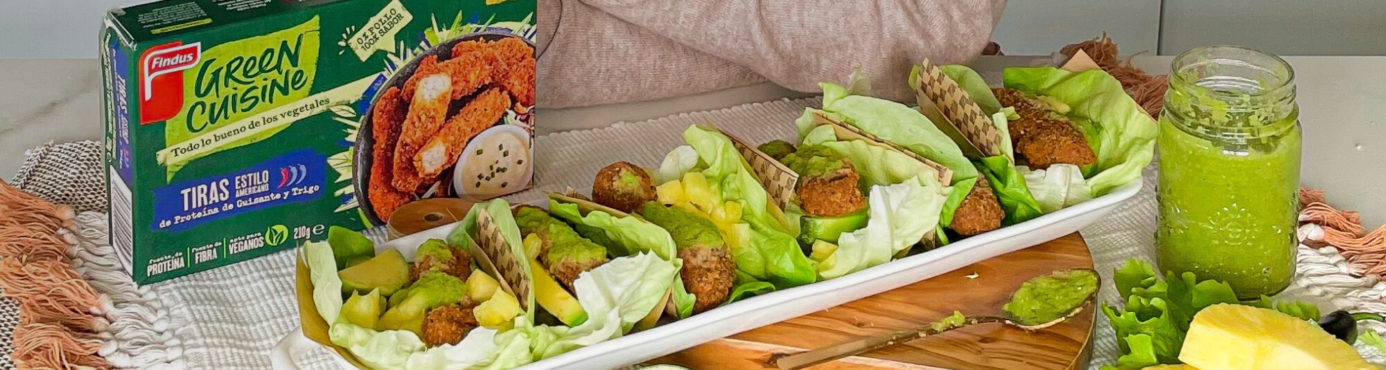 Tacos Vegetales con Salsa Verde by @thefitbowl