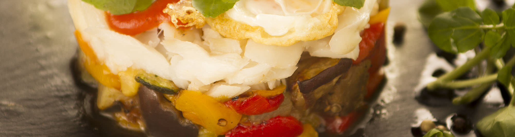Receta de Timbal de Verduras Gourmet con Bacalao